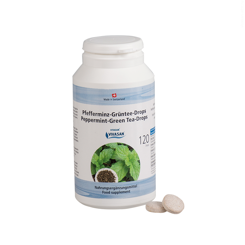 Зеленый чай с мятой в таблетках (Peppermint Green tea drops)