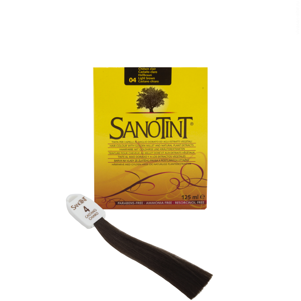 Краска для волос SanoTint Classic. СВЕТЛО-КАШТАНОВЫЙ 04
