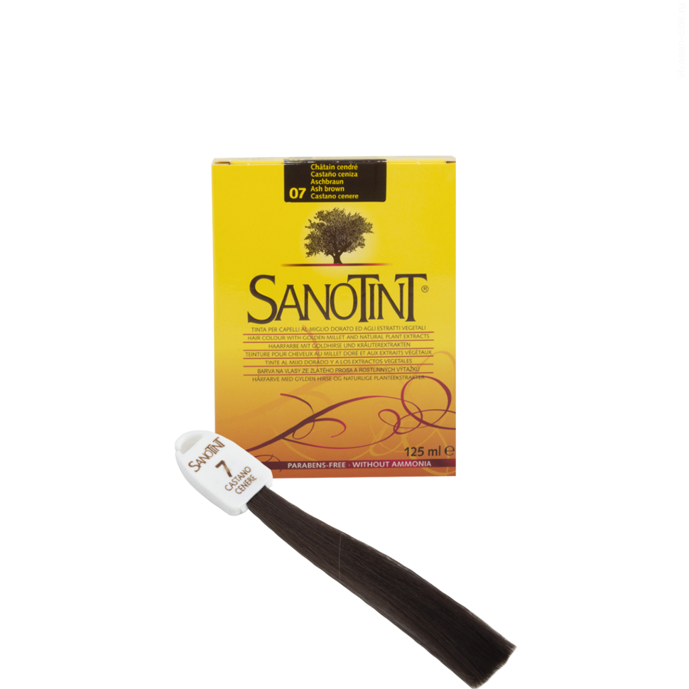 Краска для волос SanoTint Classic. ПЕПЕЛЬНО-КАШТАНОВЫЙ 07
