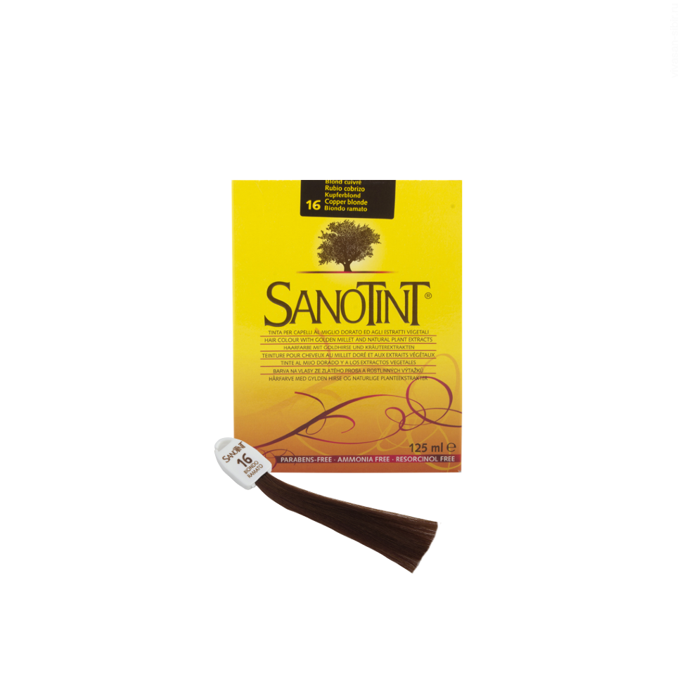 Краска для волос SanoTint Classic. МЕДНО-РУСЫЙ 16