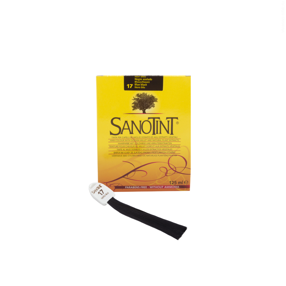 Краска для волос SanoTint Classic. СИНЕ-ЧЕРНЫЙ 17