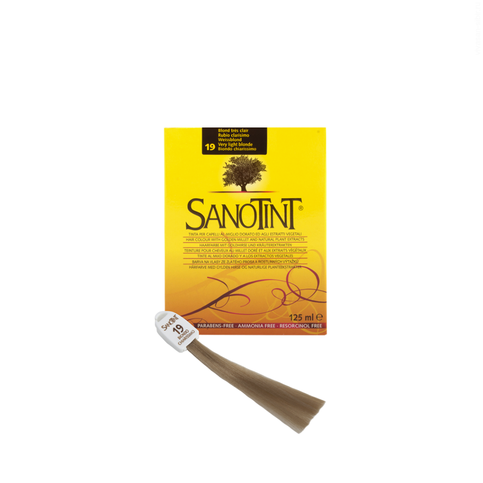 Краска для волос SanoTint Classic. СВЕТЛЫЙ БЛОНДИН 19