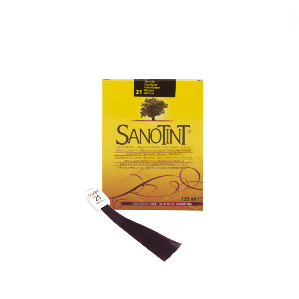 Краска для волос SanoTint Classic. ЧЕРНИКА 21