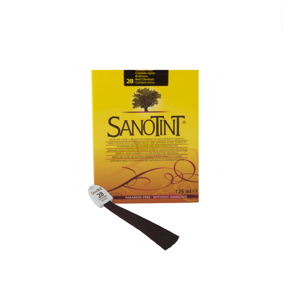 Краска для волос SanoTint Classic. КРАСНЫЙ КАШТАН 28