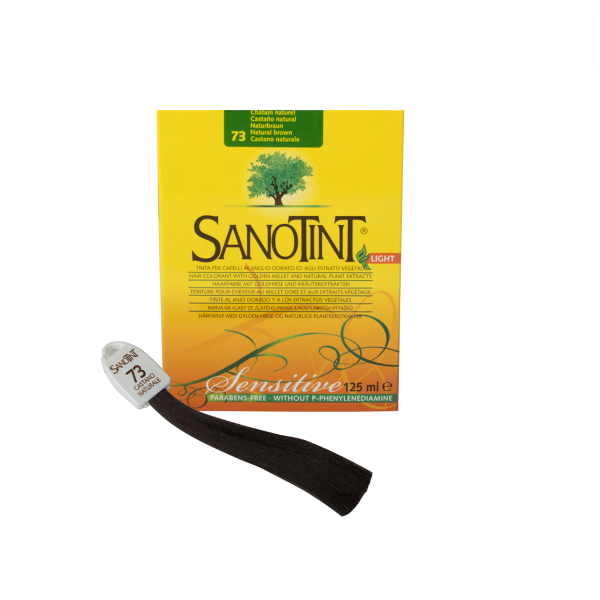 Краска для волос SanoTint Light. НАТУРАЛЬНЫЙ КАШТАН 73