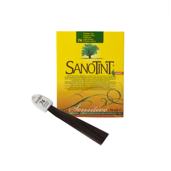 Краска для волос SanoTint Light. СВЕТЛЫЙ КАШТАН 74