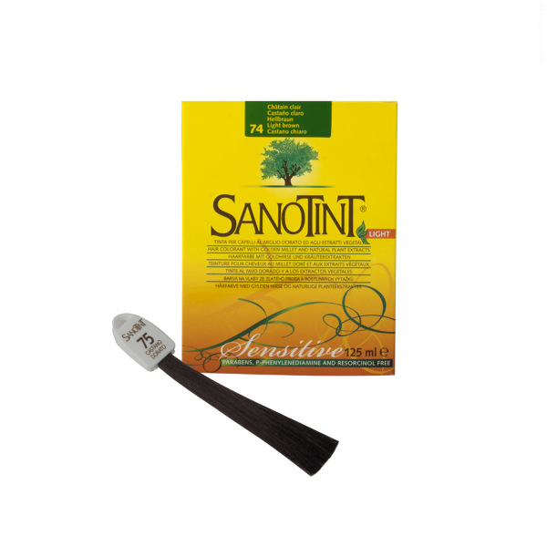 Краска для волос SanoTint Light. ЗОЛОТИСТЫЙ КАШТАН 75