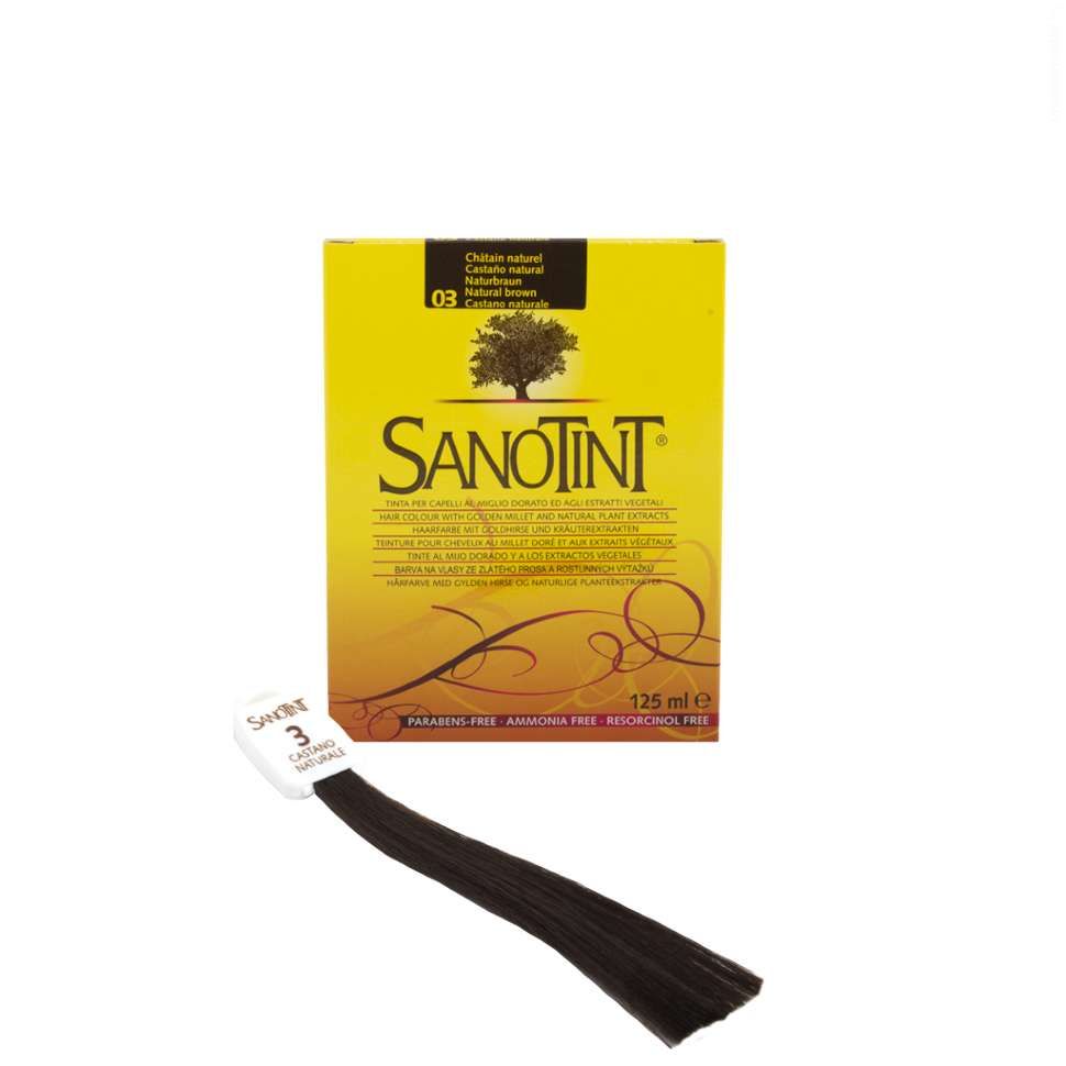 Краска для волос SanoTint Classic. КАШТАНОВЫЙ 03